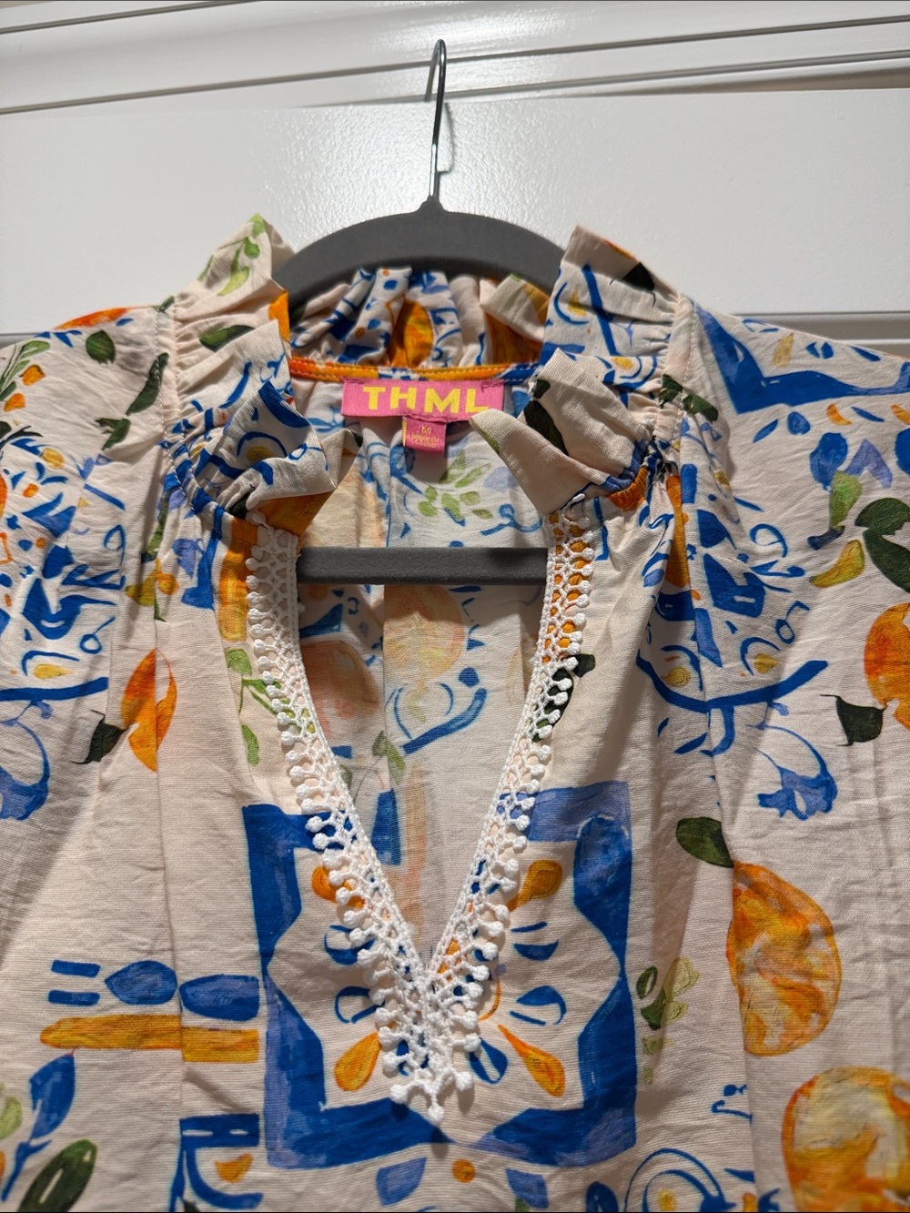 THML LEMON PRINT BLOUSE - Picture 3 of 5